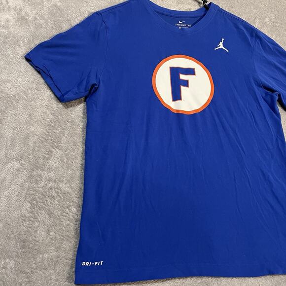 Nike Florida Gators Shirt Mens Medium Blue Jordan Dri-Fit Shirt - Picture 2 of 7
